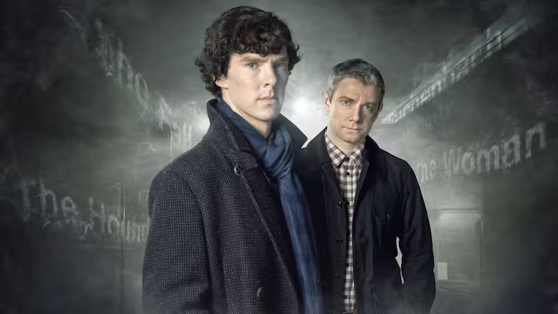 シャーロックのベネディクト・カンバーバッチとマーティン・フリーマン