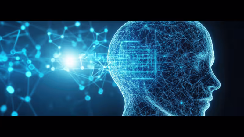 Concept image of a digital brain envisioning a future where AI operates as an OS