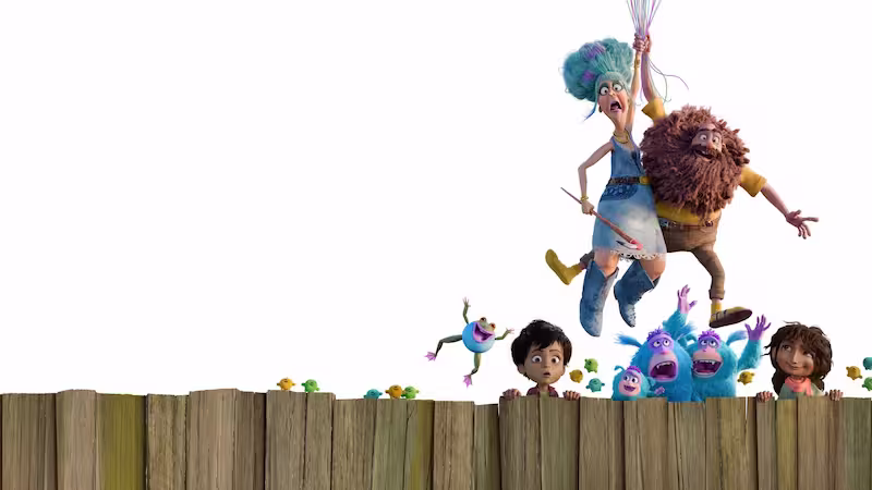 個性的な夫婦と子どもたちが描かれた映画『The Twits-アッホ夫婦』のキャラクタービジュアル