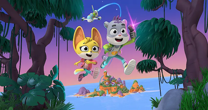 アニメ『こちら、どうぶつたんていきょく』。動物たちの謎を解く探偵チームの活躍