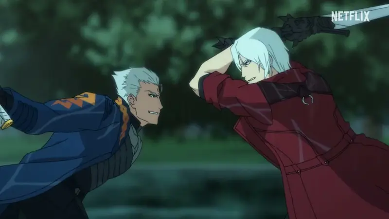 Action scenes from Netflix's "Devil May Cry" Season 2