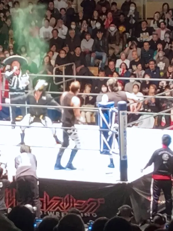 金丸義信がリング上で放った緑の毒霧（ファンタスティカマニア2026）