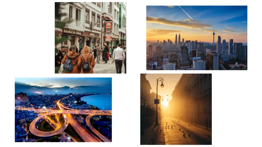 新年をそれぞれの過ごし方で迎える人々のライフスタイルイメージ