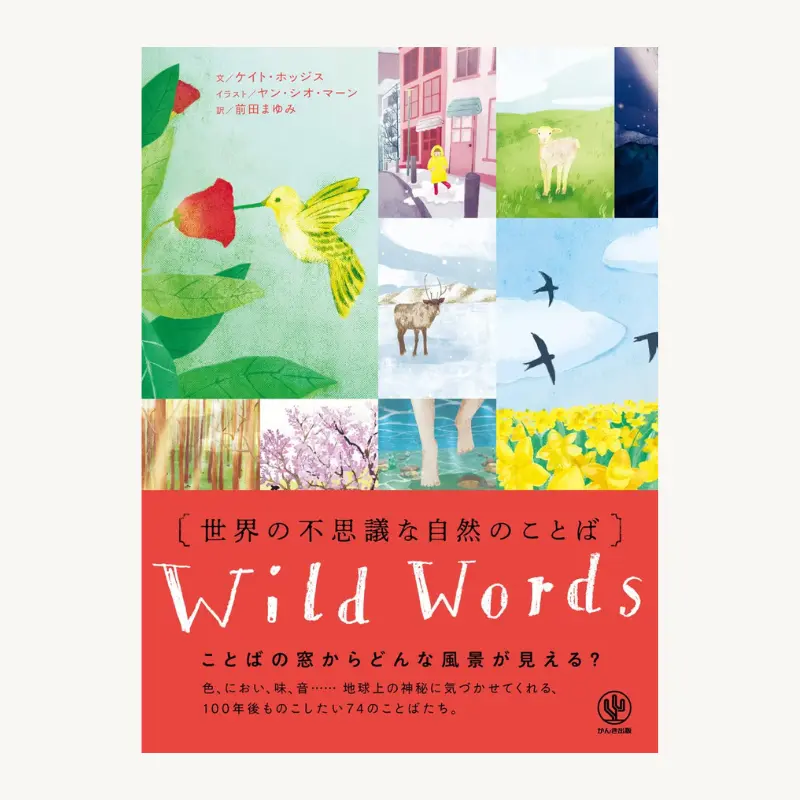世界各地の自然や感情を表す言葉を集めた絵本『世界の不思議な自然のことば』の表紙