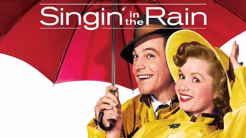雨に唄えばのジーン・ケリーとデビー・レイノルズ